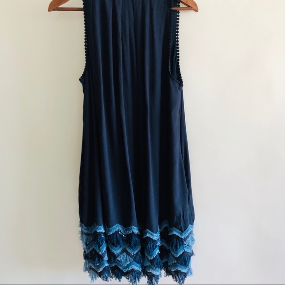 COPY - Anthropologie free people Maeve blue fringe dress - Picture 4 of 7